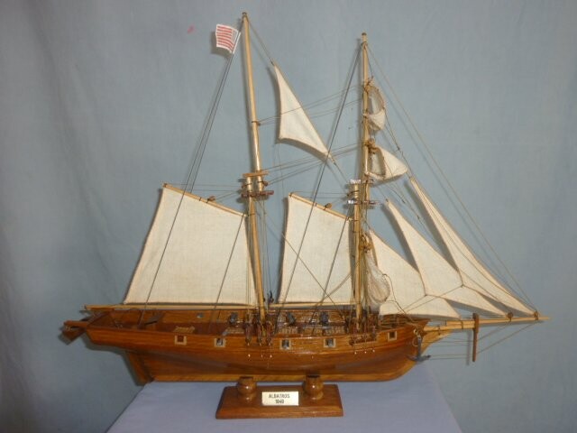 Sculpture intitulée "model ship of the a…" par Louis J. Kersley Nanette, Œuvre d'art originale
