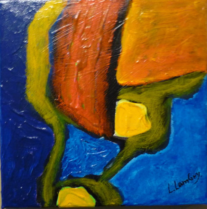 Painting titled ""four moments 1 "" by Louis Lambry, Original Artwork, Acrylic