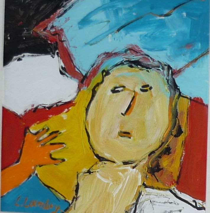 F400 - Acryl op carton in lijst en passe partout Schilderij door Louis  Lambry | Artmajeur