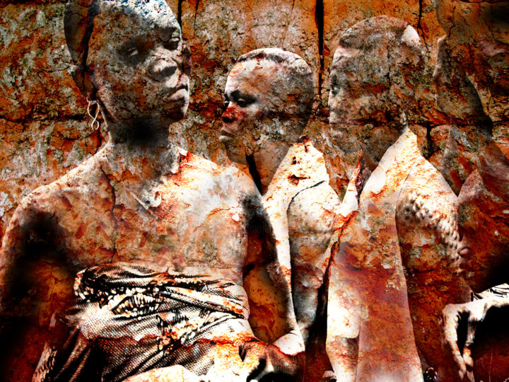 Peinture intitulée "dsc-1071-copie.jpg" par Louis Oke-Agbo, Œuvre d'art originale