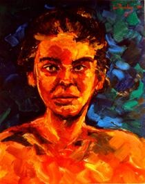 Painting titled "PORTRAIT MARIE FAUV…" by Louis Runemberg, Original Artwork