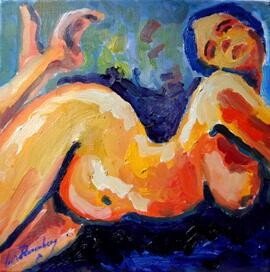 Pintura intitulada "WOMAN 2 (ARTPRICE,…" por Louis Runemberg, Obras de arte originais