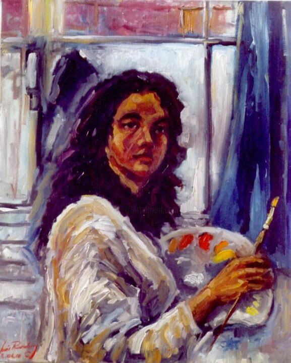 Painting titled "KARINE LEMOINE ARTI…" by Louis Runemberg, Original Artwork