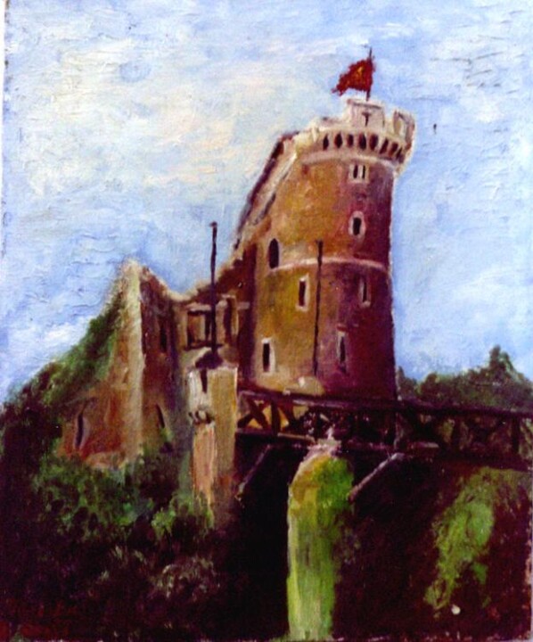 Painting titled "CHATEAU ROBERT LE D…" by Louis Runemberg, Original Artwork