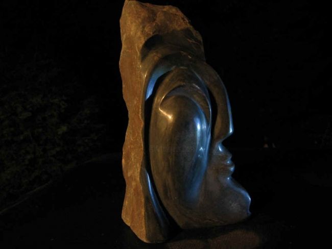 Sculpture titled "Le sage" by Louis Crépeau, Original Artwork