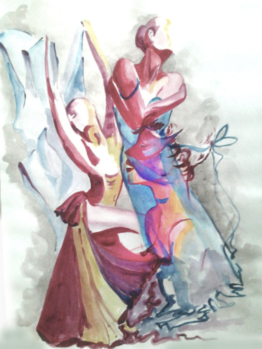 Artesanato intitulada "dancer" por Louisa Harairia, Obras de arte originais