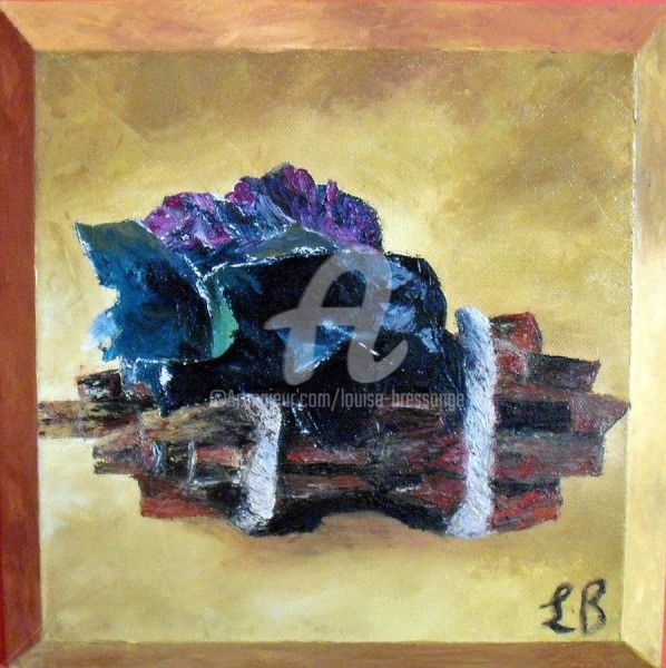 Peinture intitulée "fagot-de-violettes2…" par Louise Bressange, Œuvre d'art originale
