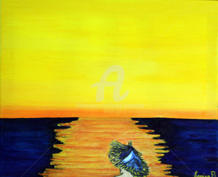 Peinture intitulée "couleurs-soleil.jpg" par Louise Bressange, Œuvre d'art originale, Huile