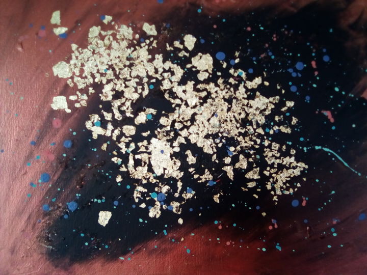 Peinture intitulée "galaxie" par Louise Cambefort, Œuvre d'art originale