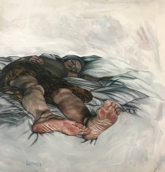 Картина под названием "Take me home" - Louise Howard, Подлинное произведение искусства, Масло