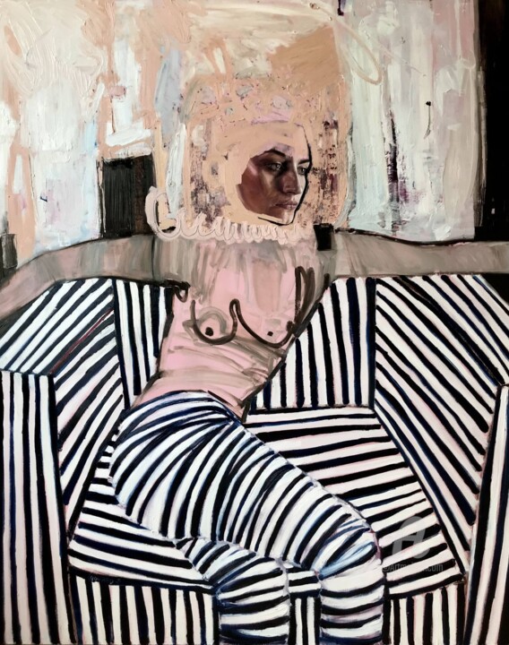 Картина под названием "Matadora" - Louise Howard, Подлинное произведение искусства, Масло