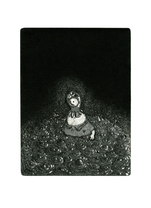 Incisioni, stampe intitolato "Close Proximity" da Louise Wilde, Opera d'arte originale, Acquaforte