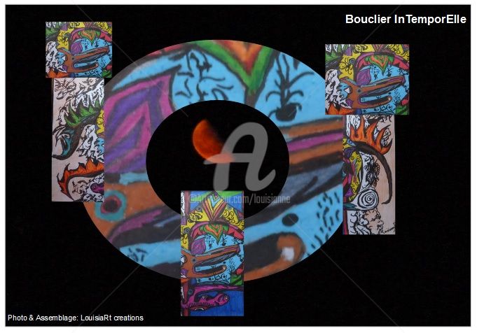 Arte digitale intitolato "Bouclier-Intemporel…" da Louisiart, Opera d'arte originale