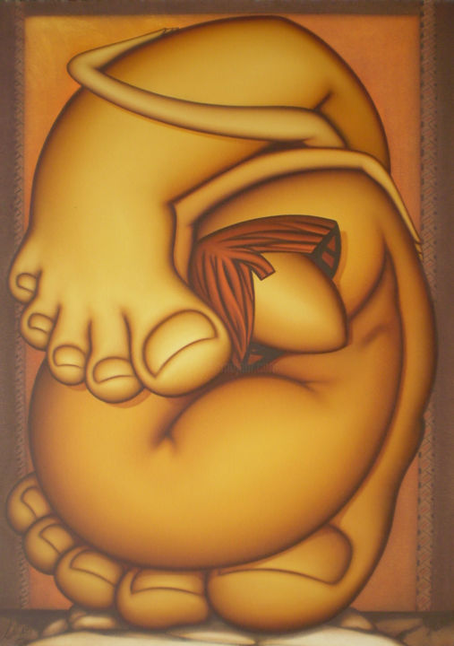 Pintura intitulada "136.jpg" por Lourenco Lourenco Goncalves, Obras de arte originais,