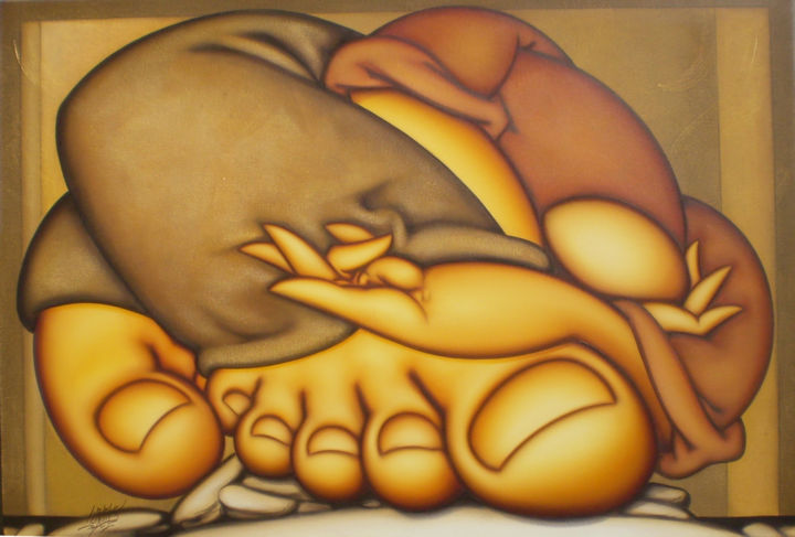 Pintura intitulada "p1010001.jpg" por Lourenco Lourenco Goncalves, Obras de arte originais,