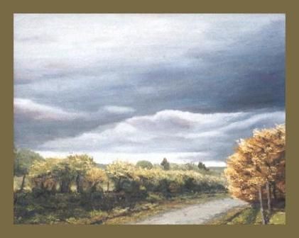 Painting titled "Orage (Hazaie-Lincé)" by Lou Streel, Original Artwork, Oil