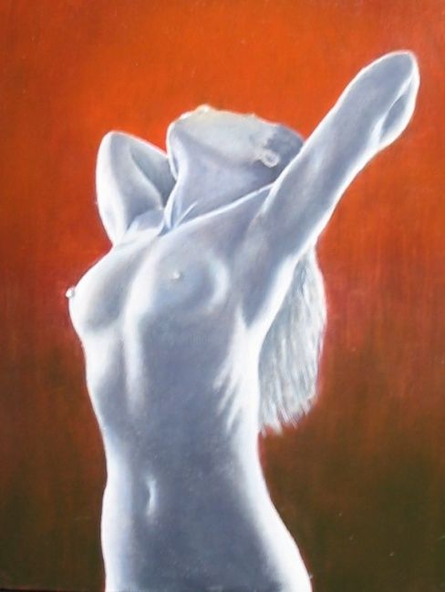 Картина под названием "Extension" - Lou Streel, Подлинное произведение искусства, Масло