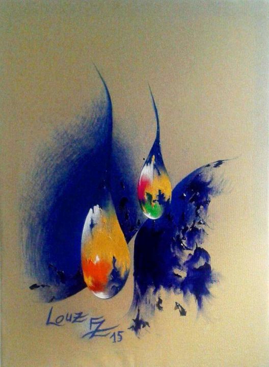 Peinture intitulée "Harmonie "Des dimen…" par Fatima Azzahra Louz, Œuvre d'art originale, Acrylique