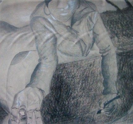 Painting titled "Eye of an artist" by Yaa Nimako-Boateng, Original Art,