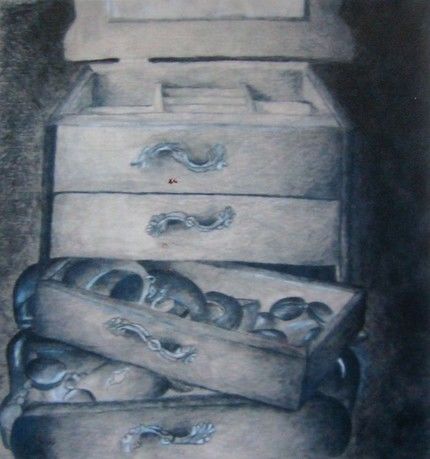 Painting titled "Jewelry Box" by Yaa Nimako-Boateng, Original Artwork