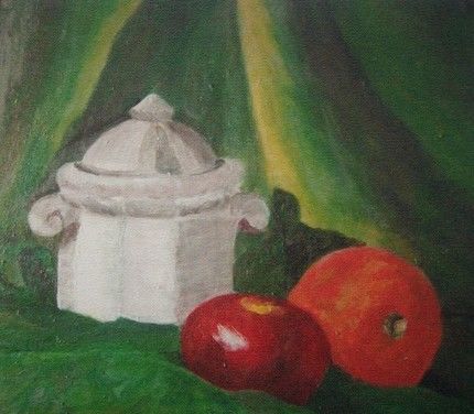 Painting titled "Fruits of labor" by Yaa Nimako-Boateng, Original Artwork