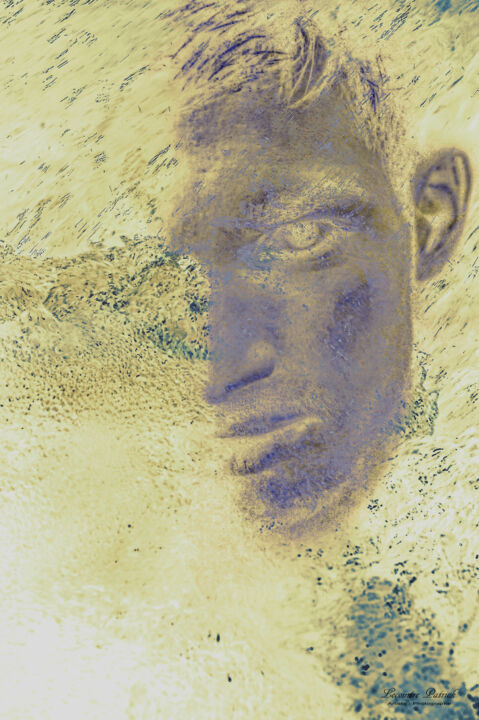 Digital Arts titled "le visage" by Lecointre Patrick Artiste - Photographe, Original Artwork, Digital Painting