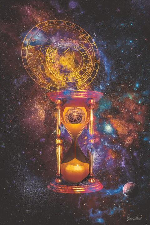 Arts numériques intitulée "Time passing nebula" par Lecointre Patrick Artiste - Photographe, Œuvre d'art originale, Peinture…