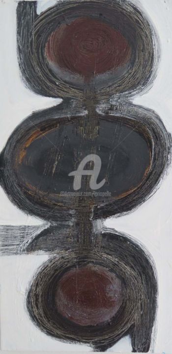 Peinture intitulée "inuktuk" par Louis-Philippe Riopelle, Œuvre d'art originale, Acrylique