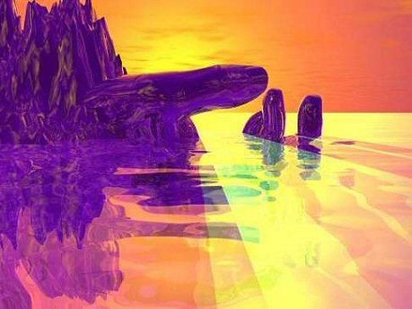 Digital Arts titled "Hand in Light" by Raevyn, Original Art,