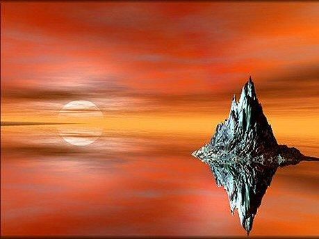 Digital Arts titled "Ice Sun" by Raevyn, Original Art,