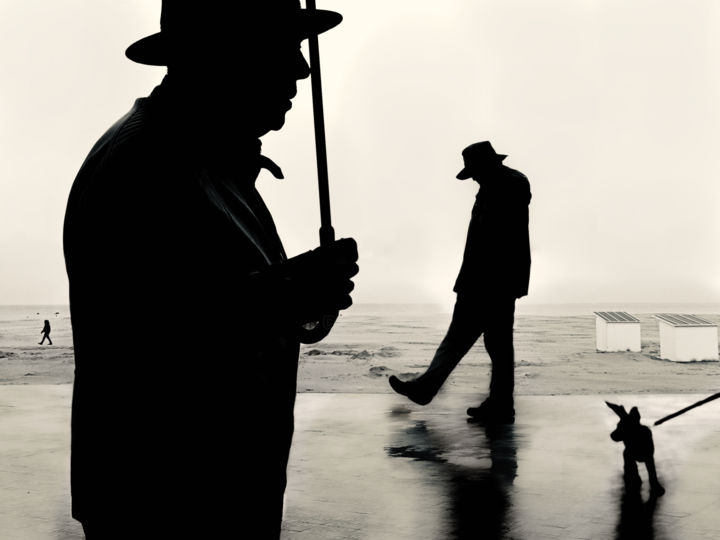 Fotografía titulada "Les ombres d’Ostende" por Lsarah Dubas, Obra de arte original, Fotografía digital