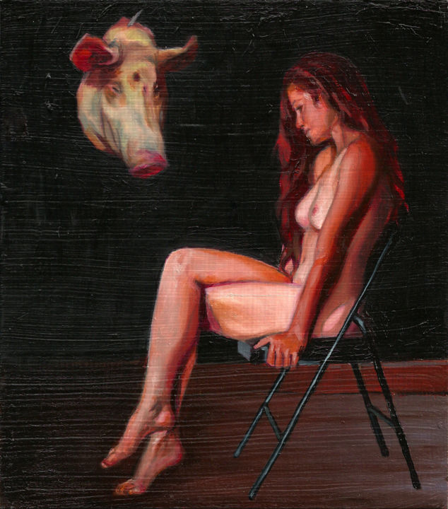 Malerei mit dem Titel "Sueños 02" von Leonardo Soto Calquín, Original-Kunstwerk, Öl