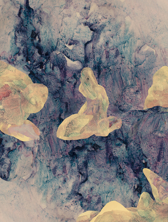 Malerei mit dem Titel "The Dream I Lost" von Lu Meng, Original-Kunstwerk, Aquarell