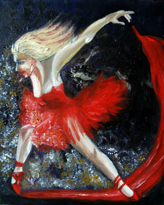 Painting titled "Passion" by Luana Béatrice Lazar, Original Artwork, Oil