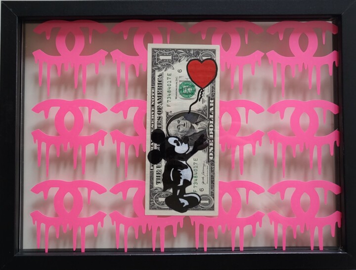 Mickey Mouse $ Louis Vuitton, Painting by Luana Muntoni (Munlu.art)
