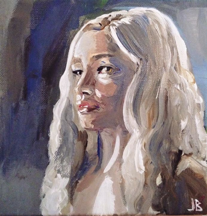 Painting titled "Daenerys" by Wally Pain, Original Artwork