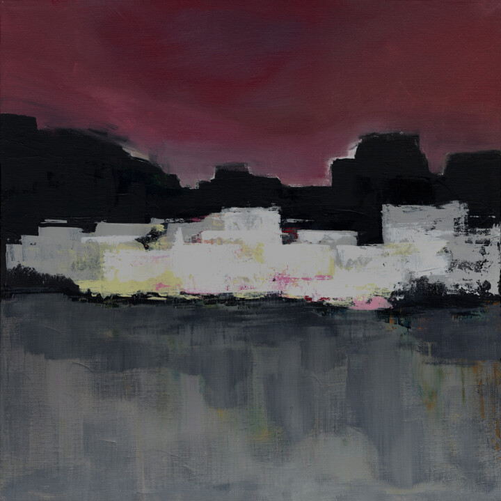 Pittura intitolato "Nuit immobile (50x5…" da Luc Andrieux, Opera d'arte originale, Acrilico Montato su Telaio per barella in…