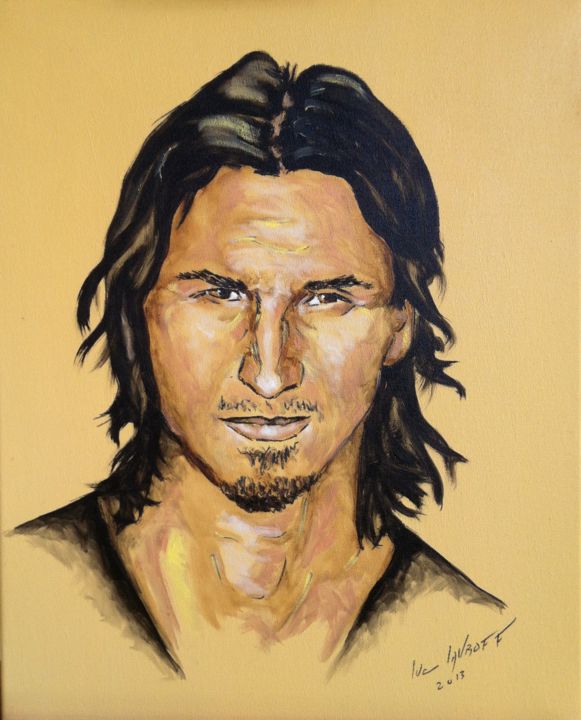 Painting titled "ZLATAN" by Luc Lavroff, Original Artwork