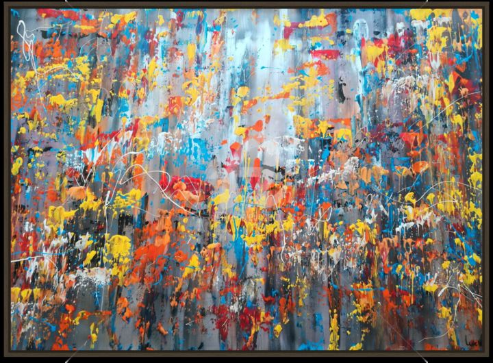 Painting titled "Galerie love 2609" by Luc Mora, Original Artwork, Acrylic