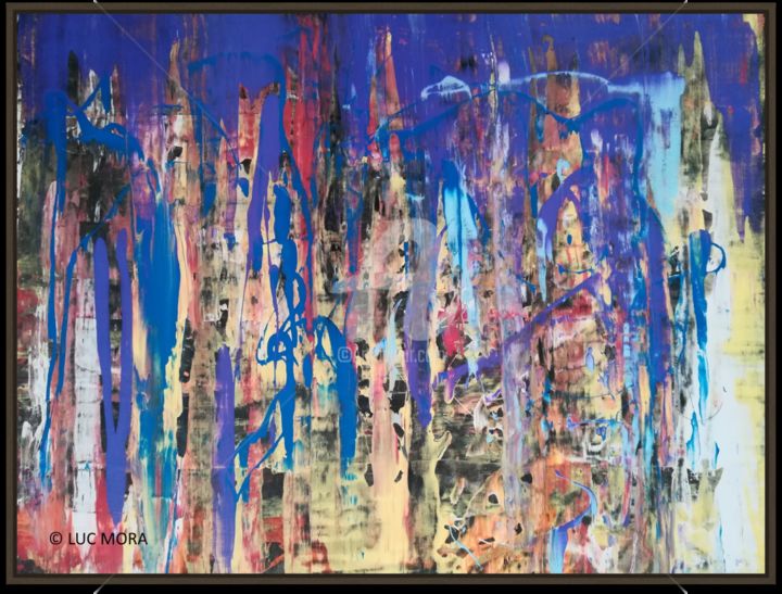 Painting titled "Galerie exquise 2020" by Luc Mora, Original Artwork, Acrylic