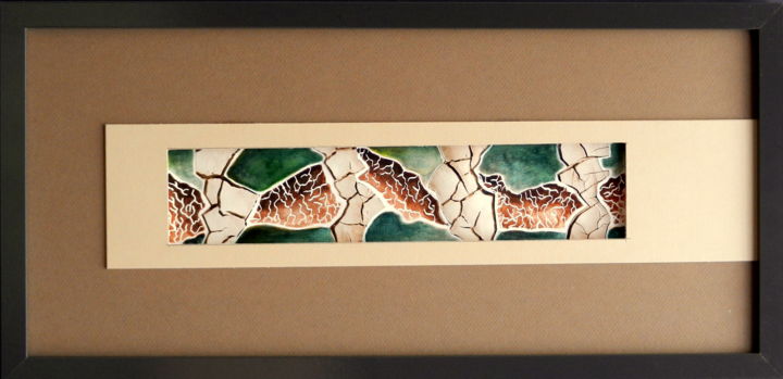 Collages intitulée "Limaces" par Luc Philippe, Œuvre d'art originale, Collages Monté sur Carton