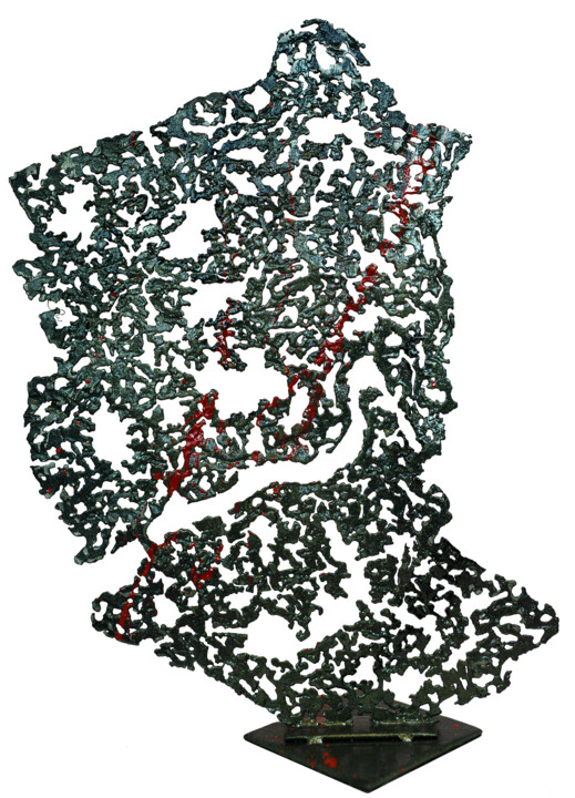 Escultura titulada "Soudan-Soudan sud" por Lucart, Obra de arte original, Acero inoxidable