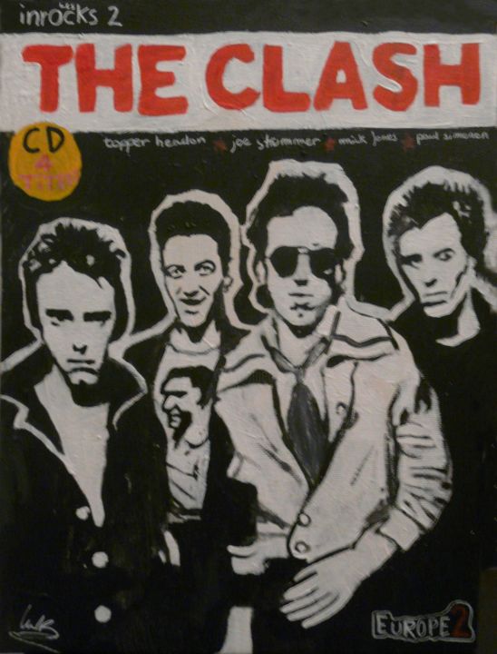 Peinture intitulée "The Clash" par Lu-K, Œuvre d'art originale, Acrylique
