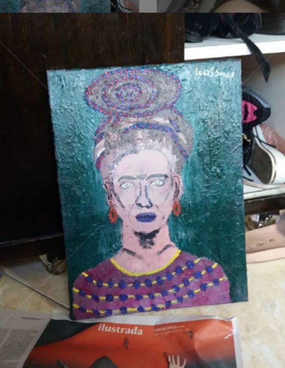 Pintura intitulada "frida kahlo" por Lucas Cunha, Obras de arte originais, Acrílico