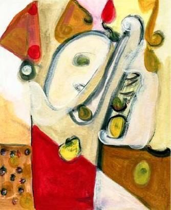 Printmaking titled "THE HORN PLAYER" by Stephen Lucas, Original Art, Digital Print