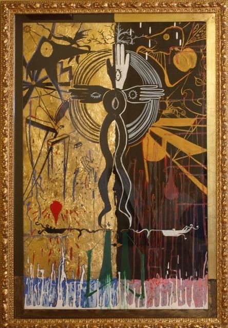 Painting titled "Oro" by Luca Scopetti - Alangrime -, Original Artwork
