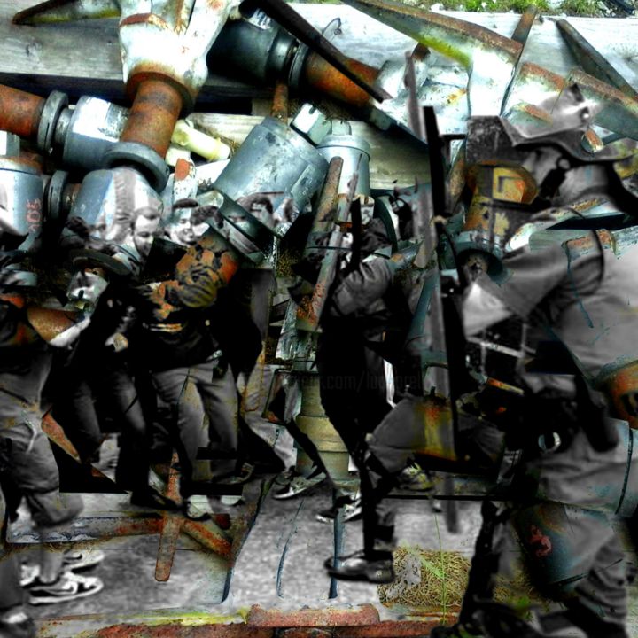 Photographie intitulée "BATAILLE RANGEE" par Lucborell, Œuvre d'art originale, Photographie numérique