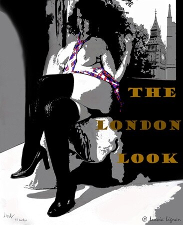 Картина под названием "THE LONDON LOOK II…" - Luccia Lignan, Подлинное произведение искусства, Масло