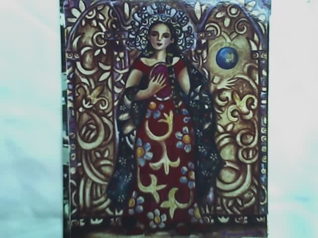 Painting titled "sirenas y virgenes" by Lucero Vazquez Manuel, Original Artwork, Other