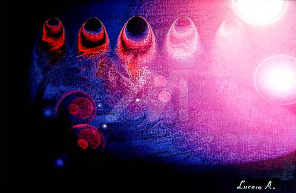 Painting titled "Comming to life" by Lucero A., Original Art, Oil